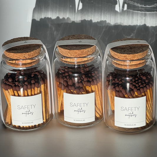 Glass jar matches