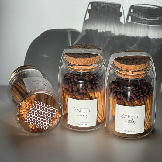 Glass jar matches