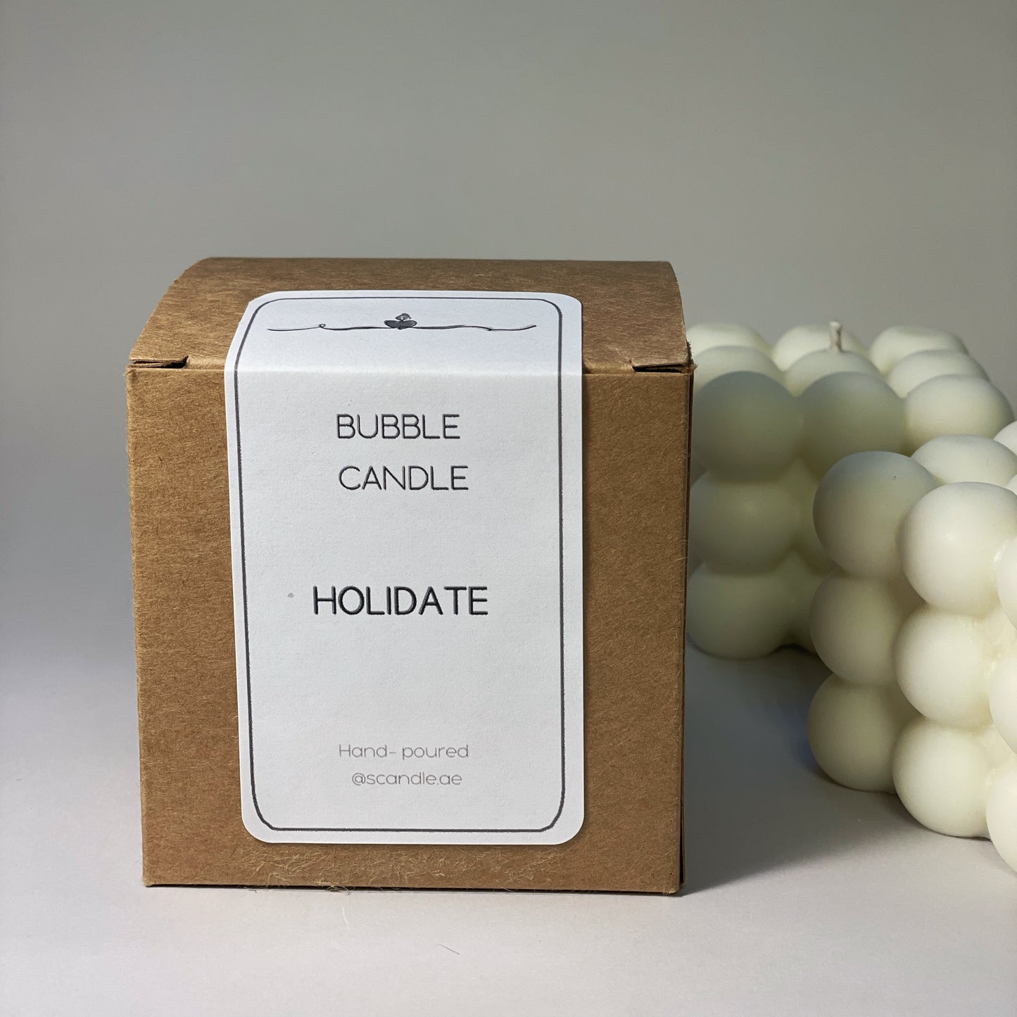 HOLIDATE's Bubble candle