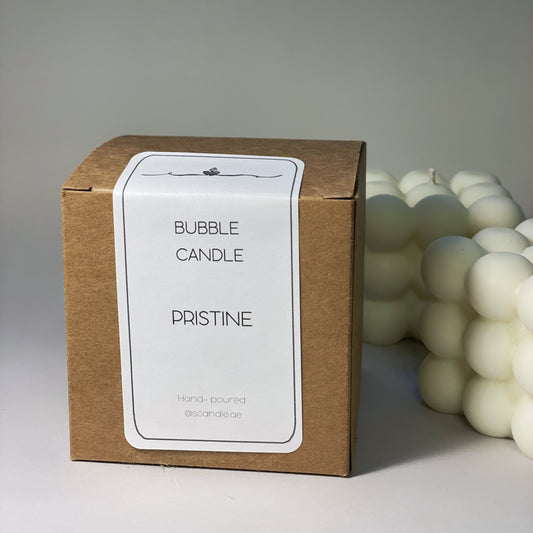 PRISTINE's Bubble candle